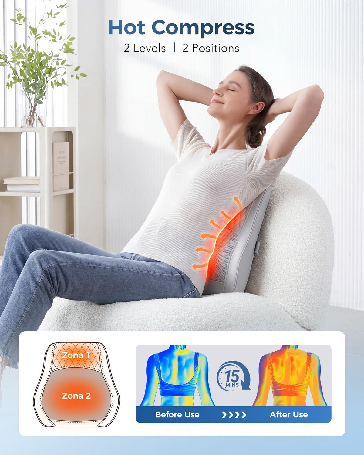 Boriwat Back Massager with Heat