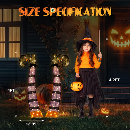 Aw 9Ft Animatronics Flying Witch Hovering Broom Animated Ac 100V-240V Halloween Outdoor Decoration Motion Activated