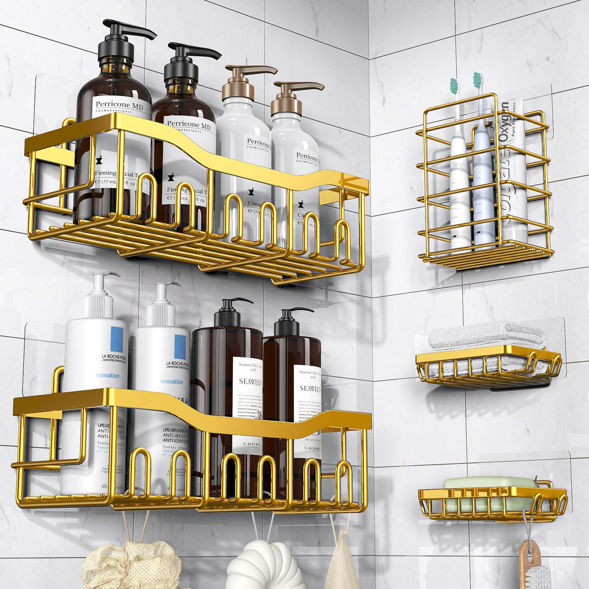 Eudele Adhesive Shower Caddy