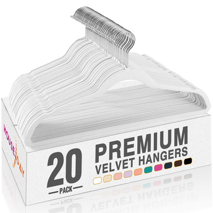 House Day Black Velvet Hangers 60 Pack