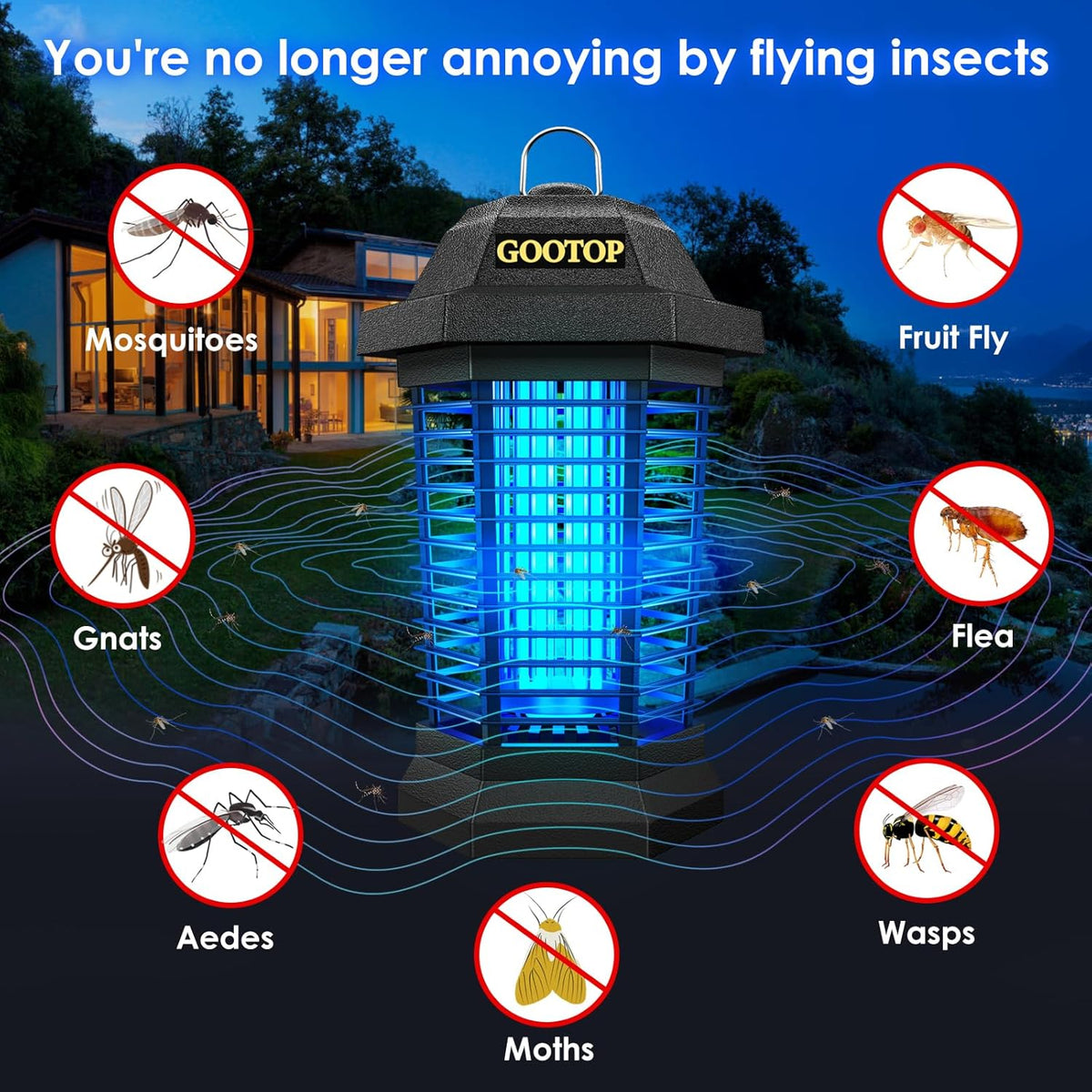 Gootop Bug Zapper Outdoor, Mosquito Zapper, 4200V