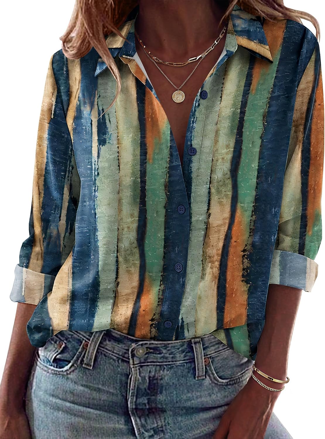 Zeagoo Blouses for Women Dressy Casual Long Sleeve Button Down Shirts Tops