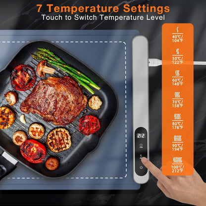 FYY Warming Mat for Food 24"x15", Rapid and Full Surface Heating