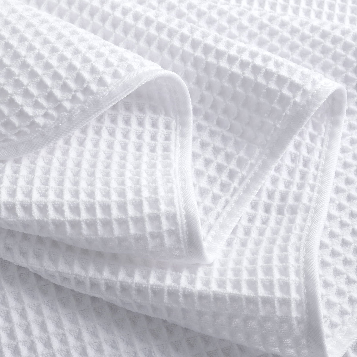 Polyte 430 Gsm Microfiber Oversize Quick Dry Lint Free Bath Towel, 60 X 30 in, 4 Pack (Waffle Weave)