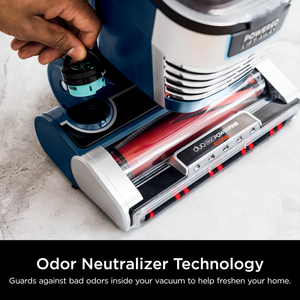 Shark AZ2002 Vertex Powered Lift-Away Upright Vacuum with Duoclean Powerfins, Self-Cleaning