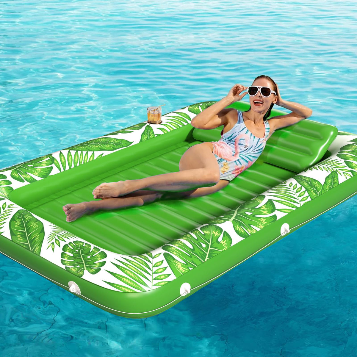 Inflatable Tanning Pool Lounger Float