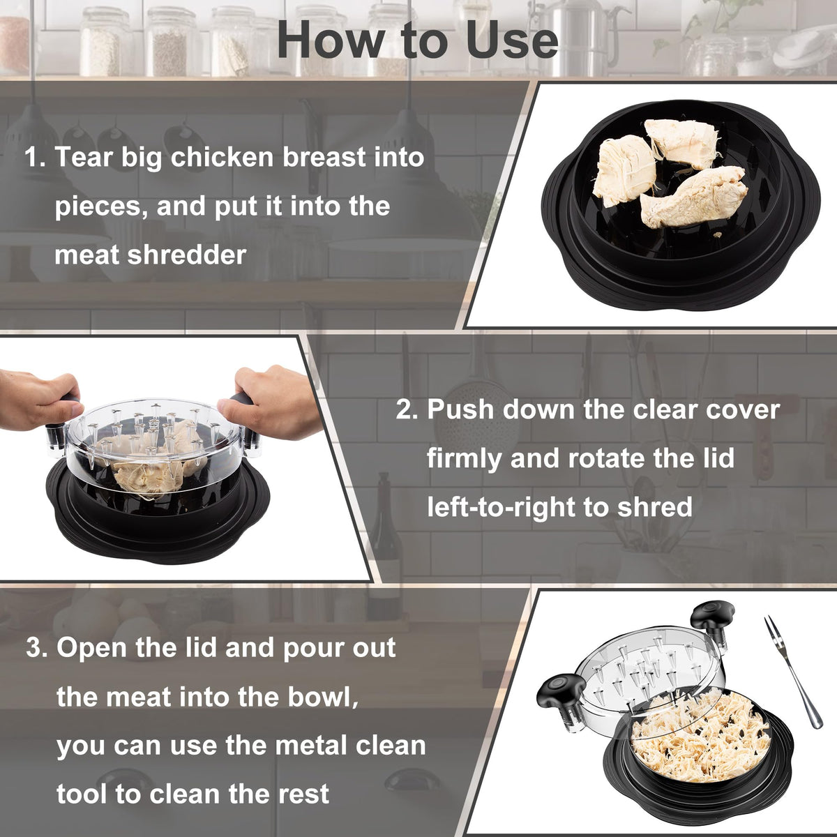 Suretivian Chicken Shredder Tool