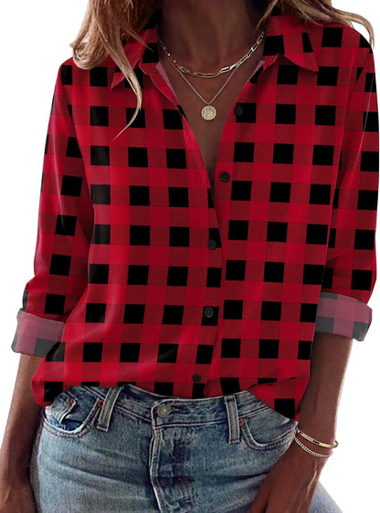 Zeagoo Blouses for Women Dressy Casual Long Sleeve Button Down Shirts Tops