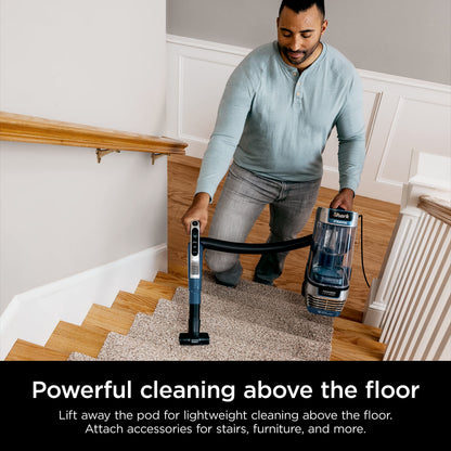 Shark AZ2002 Vertex Powered Lift-Away Upright Vacuum with Duoclean Powerfins, Self-Cleaning