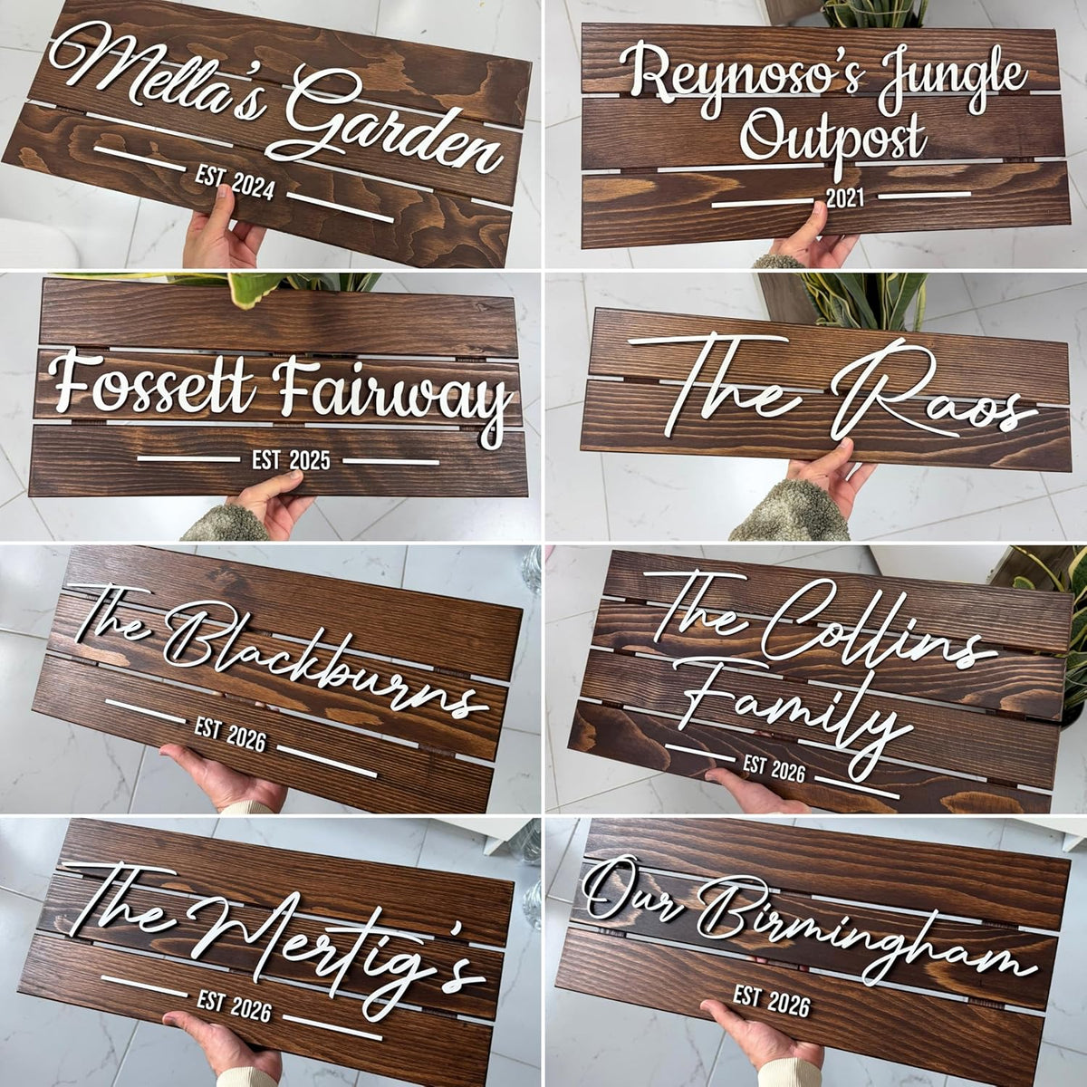 Wooden Name Sign Personalized and Custom