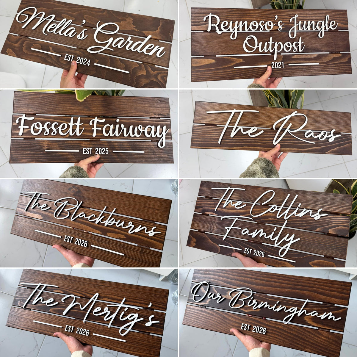 Wooden Name Sign Personalized and Custom