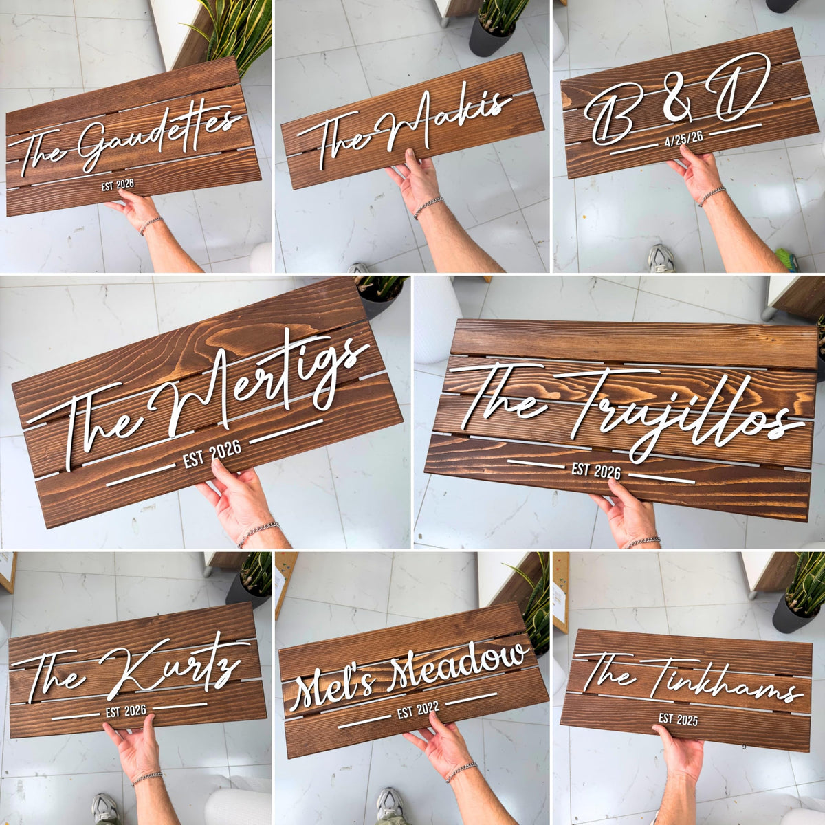 Wooden Name Sign Personalized and Custom