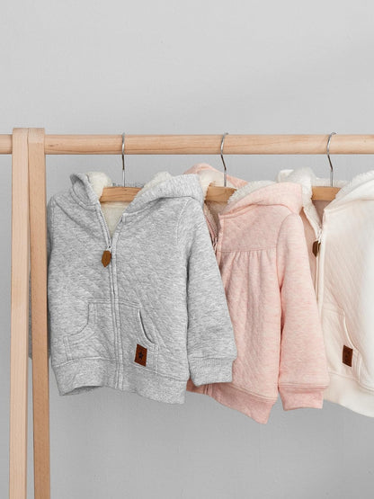 Simple Joys by Carter's Baby Hooded Sweater Jacket with Sherpa Lining