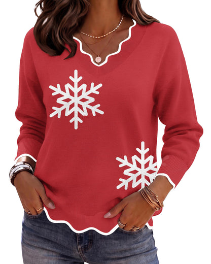 Zeagoo Women's 2026 Fall V Neck Sweater Long Sleeve Lightweight Knit Tops
