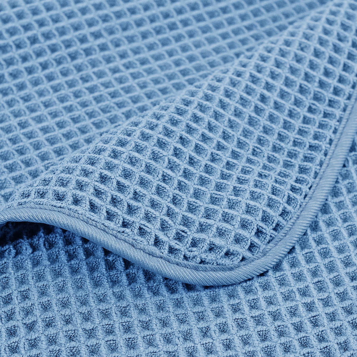 Polyte 430 Gsm Microfiber Oversize Quick Dry Lint Free Bath Towel, 60 X 30 in, 4 Pack (Waffle Weave)