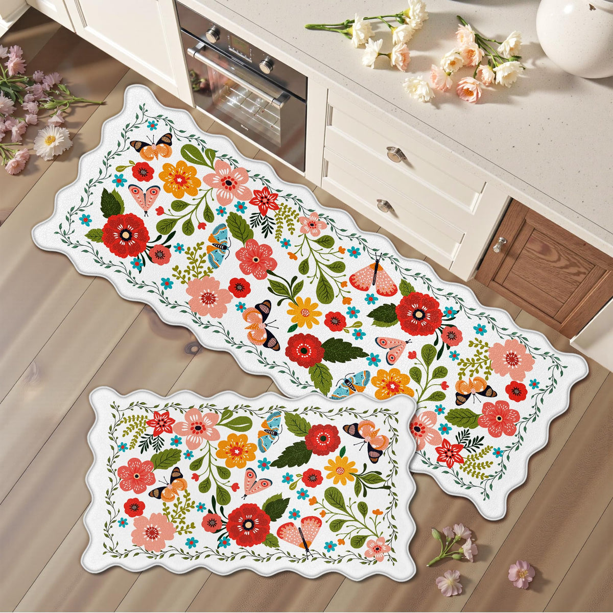 Arenarug Upgrade Scalloped Embossed Kitchen Mats