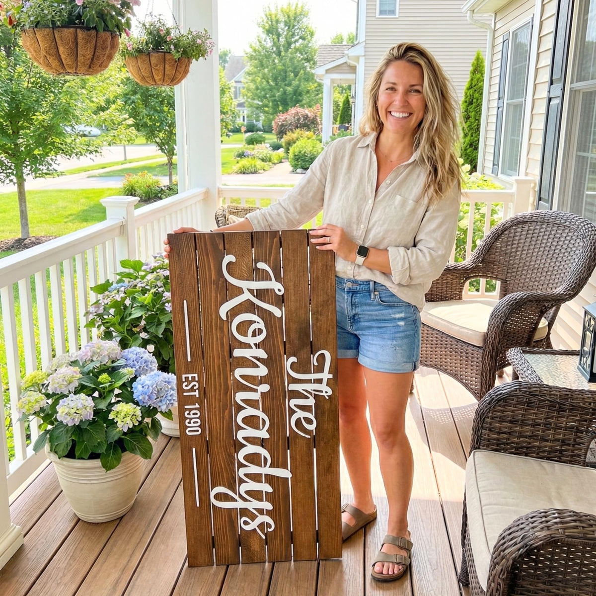 Wooden Name Sign Personalized and Custom