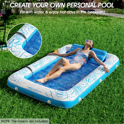 Inflatable Tanning Pool Lounger Float