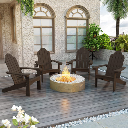 Lue Bona Hdps Adirondack Chairs Set