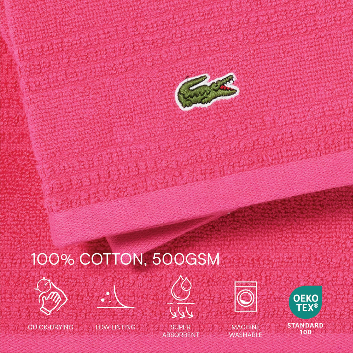 Lacoste Grand Slam 6-Piece Towel Set