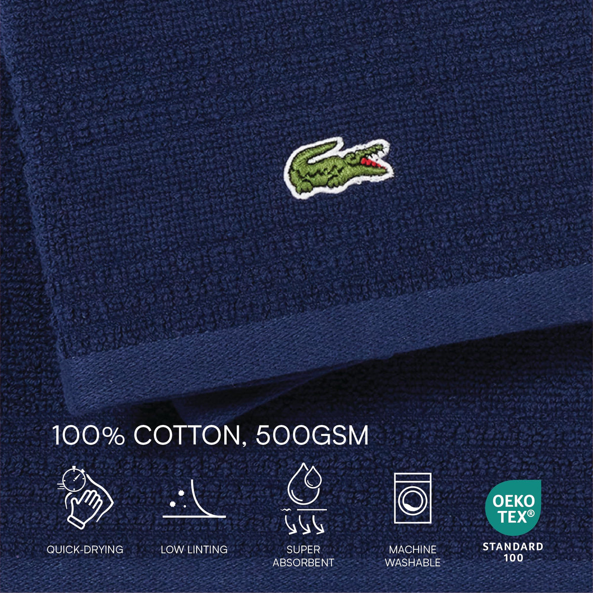 Lacoste Grand Slam 6-Piece Towel Set