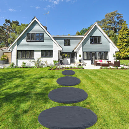 4Pcs Large Stepping Stones Outdoor Garden Walkway, Durable Plastic Pavers