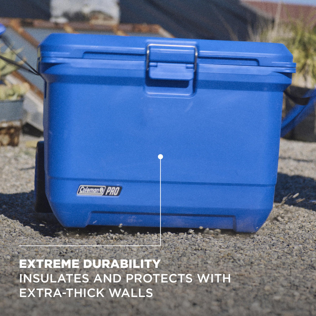 Coleman Pro Heavy-Duty 45qt Ultra-Light Premium Hard Cooler, Extra-Thick Insulation Keeps Ice Up to 4 Days, 74-Can Capacity