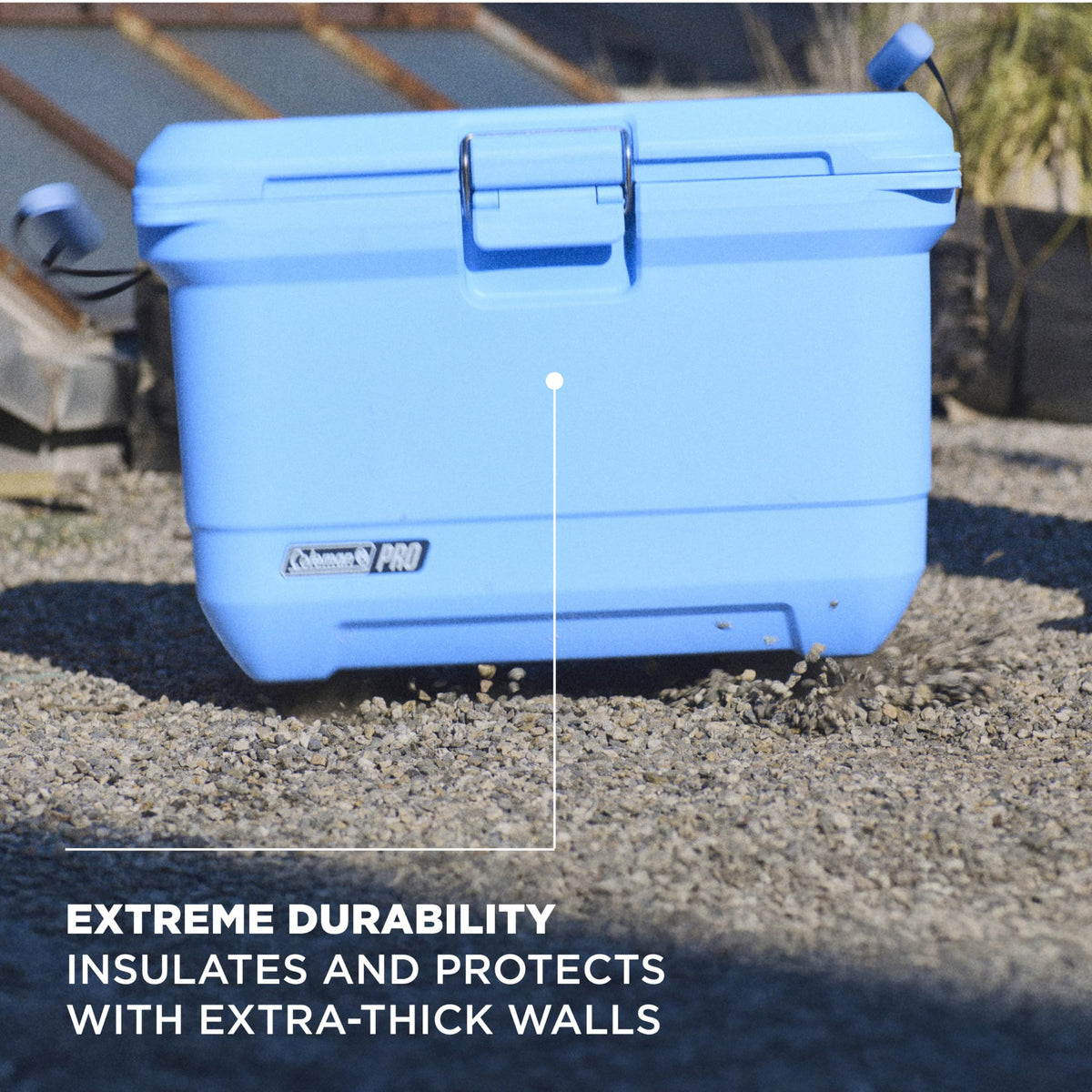 Coleman Pro Heavy-Duty 45qt Ultra-Light Premium Hard Cooler, Extra-Thick Insulation Keeps Ice Up to 4 Days, 74-Can Capacity