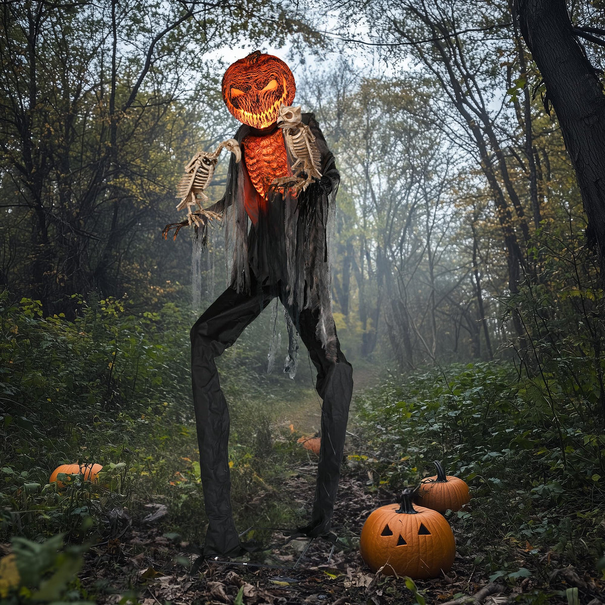 Aw 9Ft Animatronics Flying Witch Hovering Broom Animated Ac 100V-240V Halloween Outdoor Decoration Motion Activated