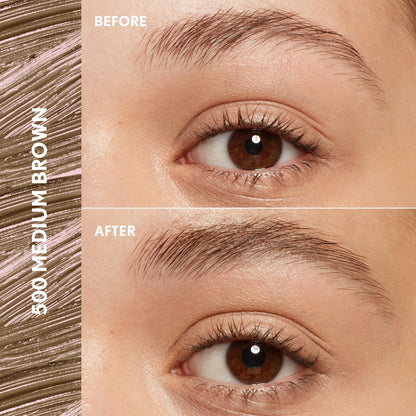 CoverGirl Clean Fresh Brow, 400 Soft Brown, Eyebrow Gel Wax, Long-Lasting, Vegan Formula, Natural Looking, Easy to Apply, Doesn't Smudge, 0.18oz