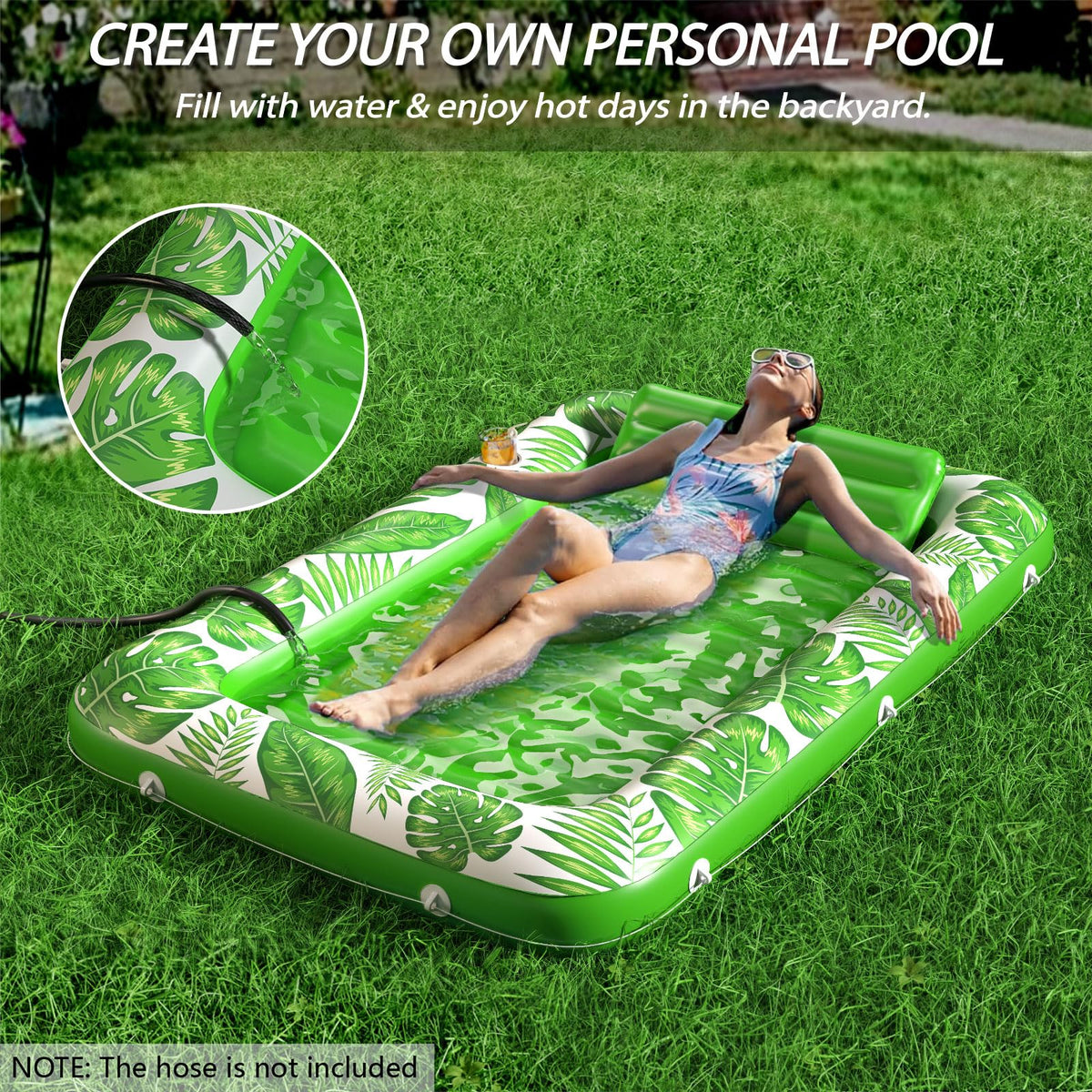 Inflatable Tanning Pool Lounger Float