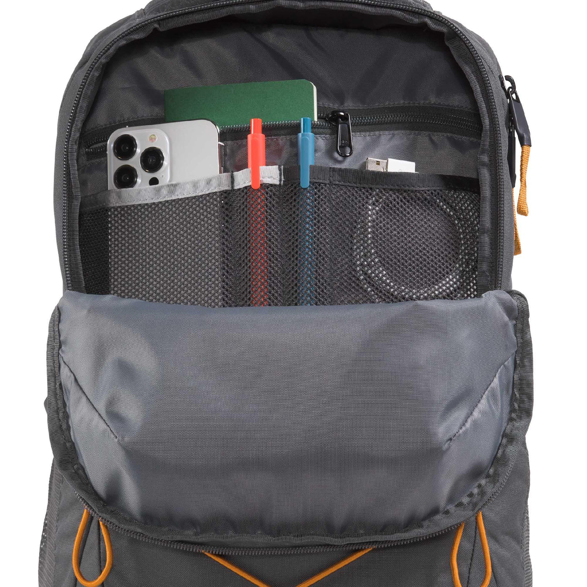 The North Face Jester Everyday Laptop Backpack - Commuter Daypack, Water Repellent, Laptop Sleeve, Lunar Blue/Fizz Lime, One Size