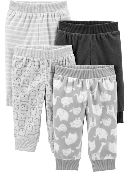 Simple Joys by Carter's unisex-baby 4-pack Fleece Pants