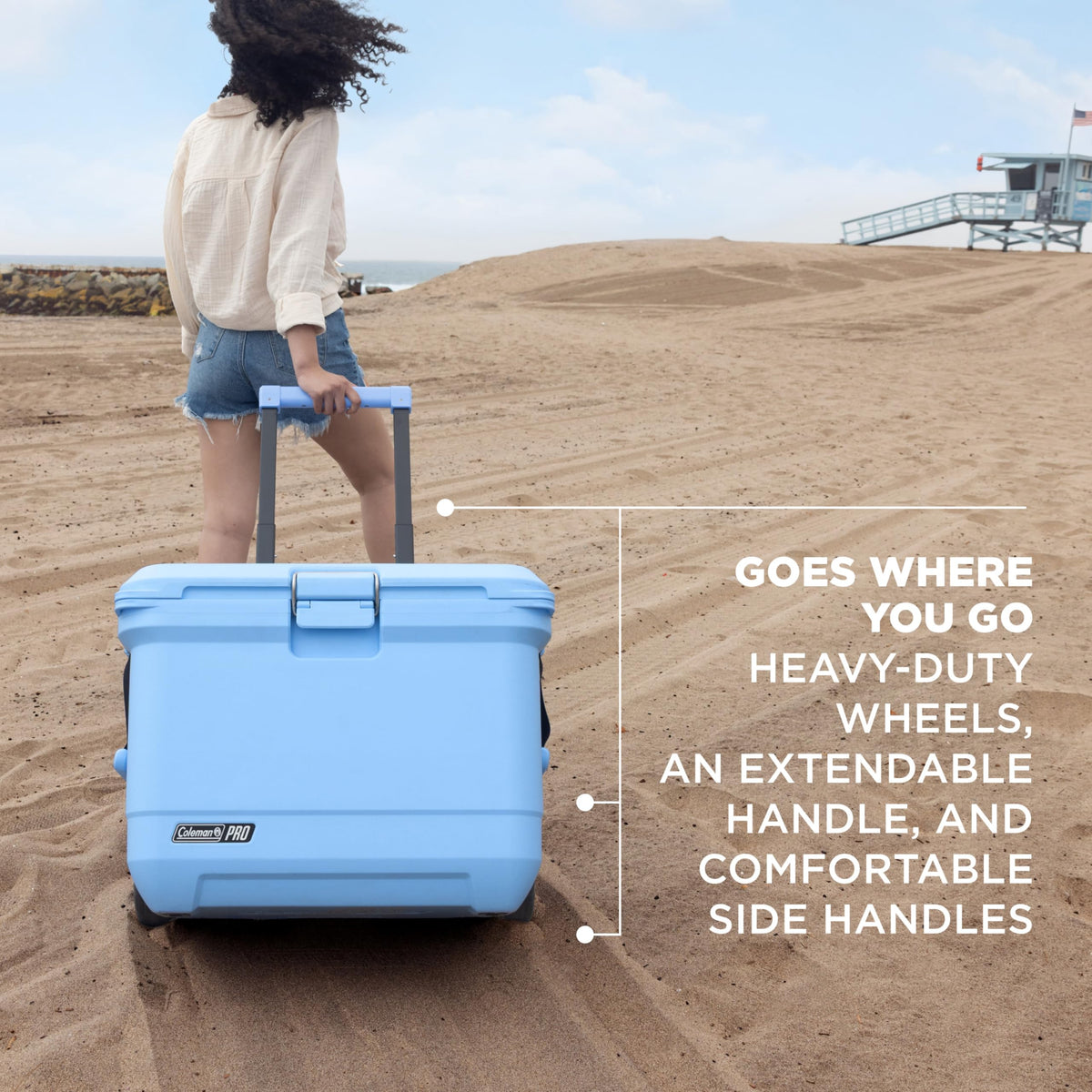 Coleman Pro Heavy-Duty 45qt Ultra-Light Premium Hard Cooler, Extra-Thick Insulation Keeps Ice Up to 4 Days, 74-Can Capacity