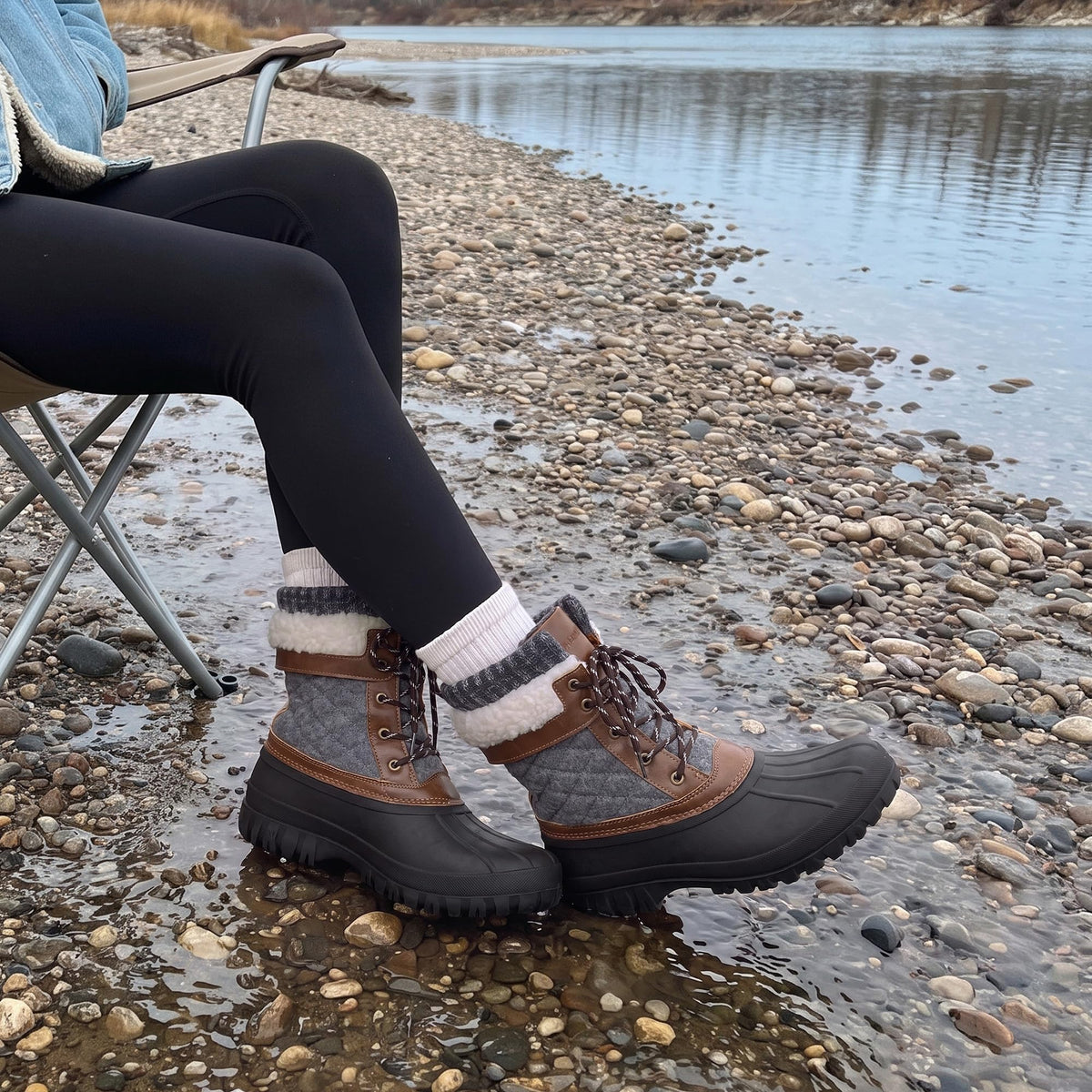 DREAM PAIRS Women's Winter Snow Boots - Classic Duck Boots