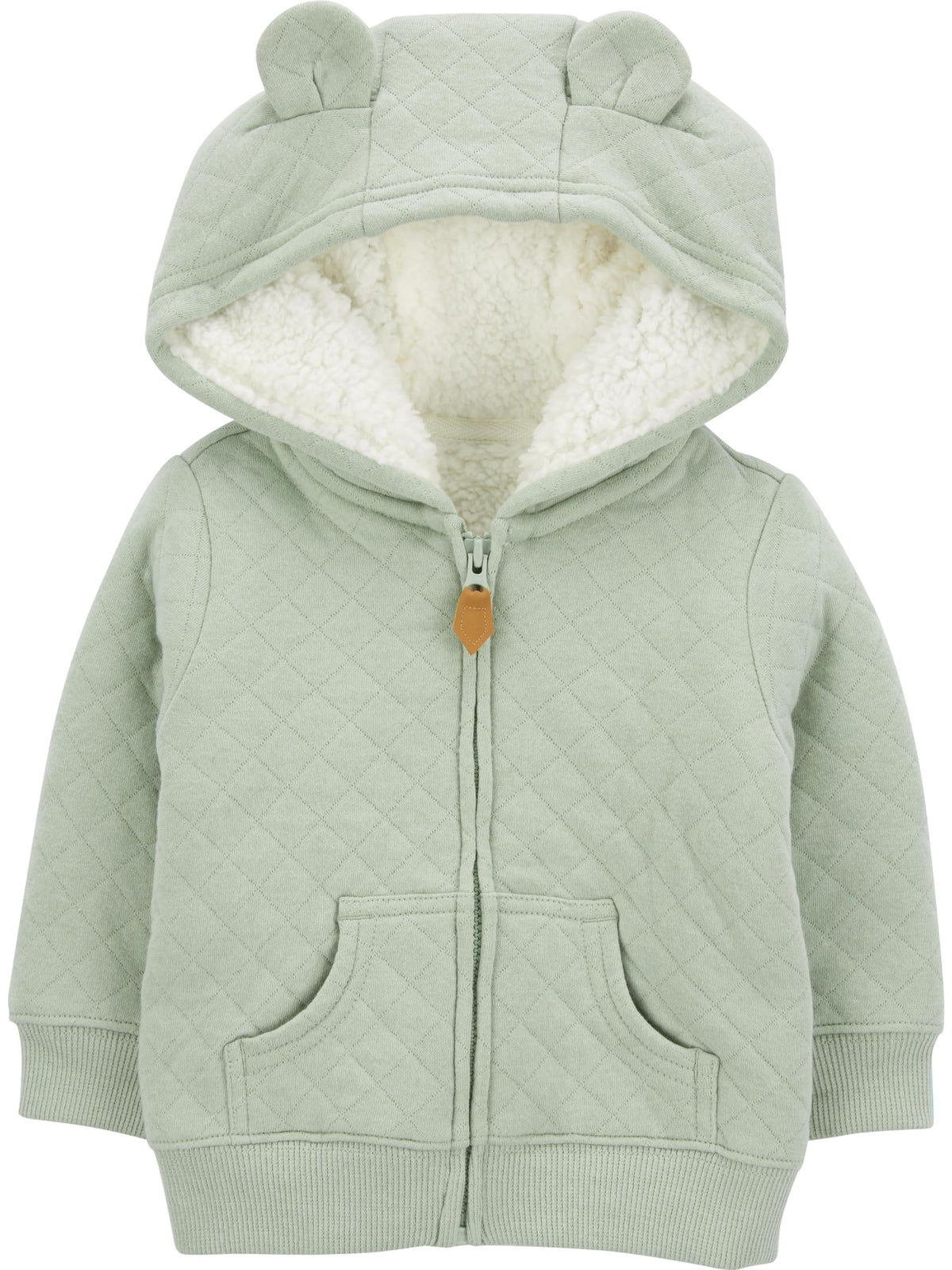 Simple Joys by Carter's Baby Hooded Sweater Jacket with Sherpa Lining