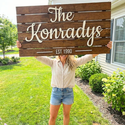 Wooden Name Sign Personalized and Custom