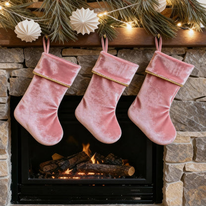 Etistta Classic 20 inch Velvet Christmas Stockings