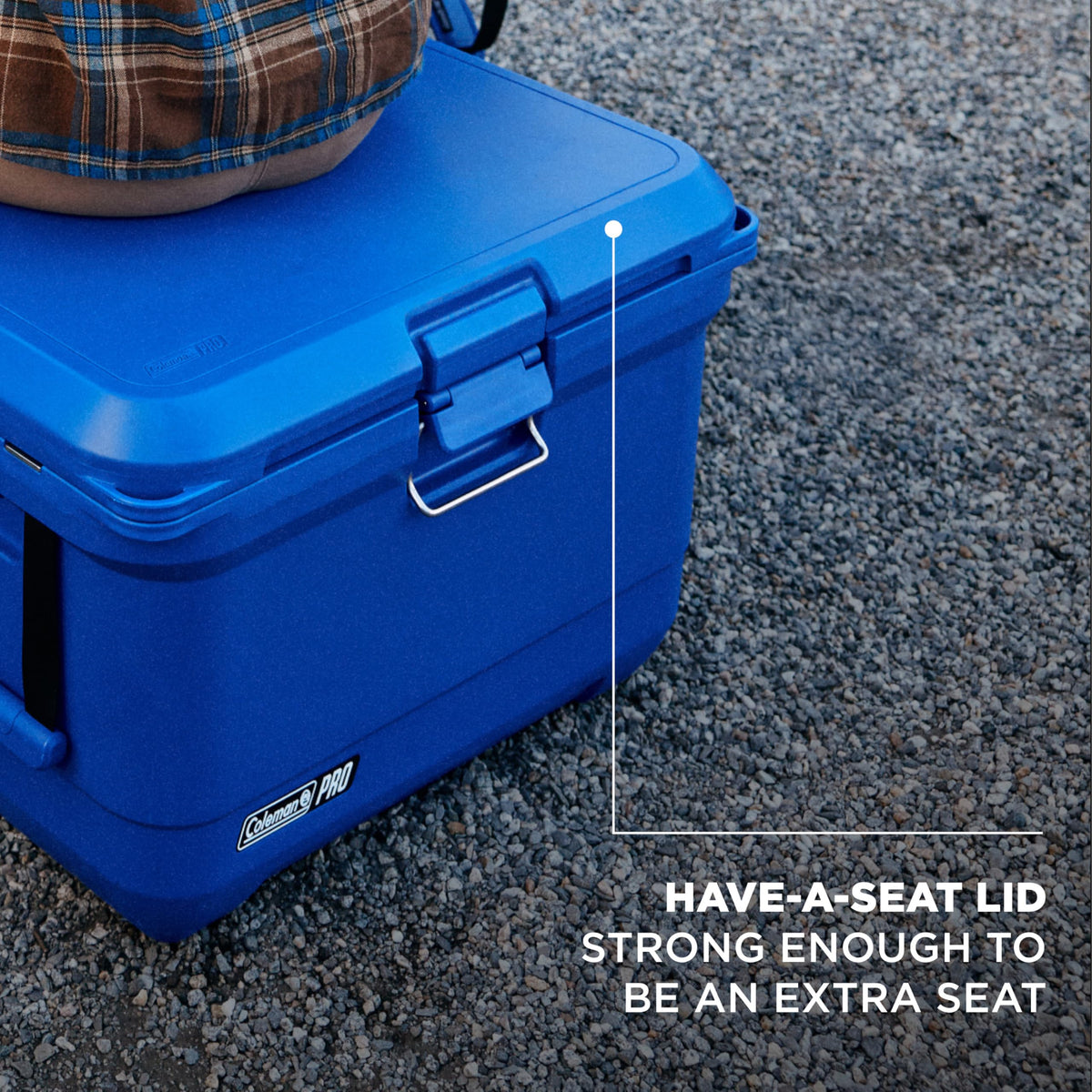 Coleman Pro Heavy-Duty 45qt Ultra-Light Premium Hard Cooler, Extra-Thick Insulation Keeps Ice Up to 4 Days, 74-Can Capacity