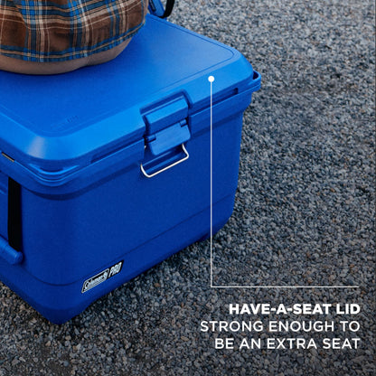 Coleman Pro Heavy-Duty 45qt Ultra-Light Premium Hard Cooler, Extra-Thick Insulation Keeps Ice Up to 4 Days, 74-Can Capacity