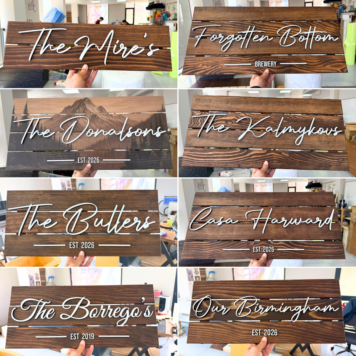 Wooden Name Sign Personalized and Custom