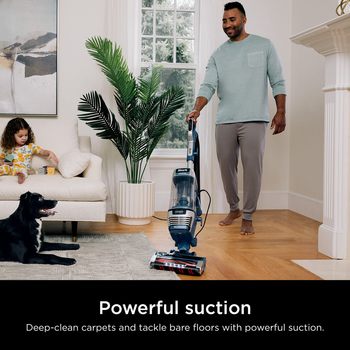 Shark AZ2002 Vertex Powered Lift-Away Upright Vacuum with Duoclean Powerfins, Self-Cleaning