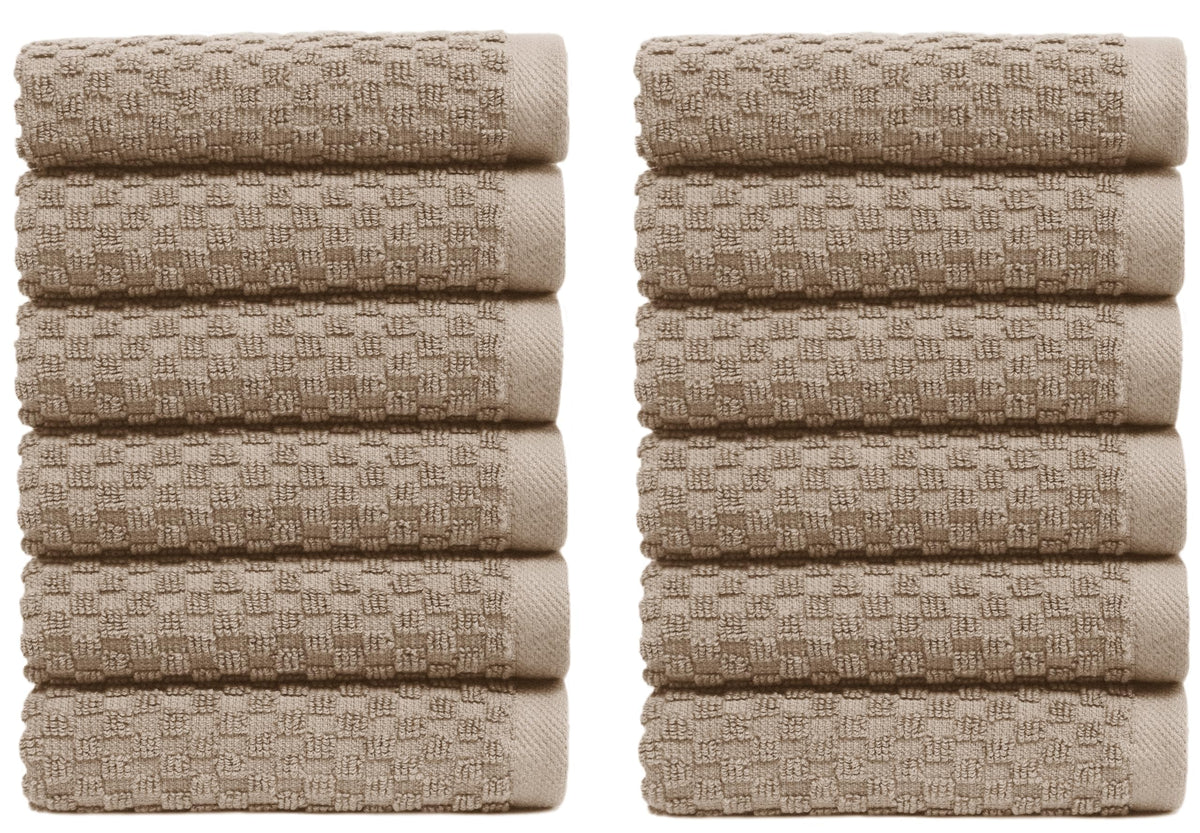 Cotton Craft- Euro Spa Set of 4 Luxury Waffle Weave Bath Towels, Oversized Pure Ringspun Cotton, 30 Inch X 56 Inch, White
