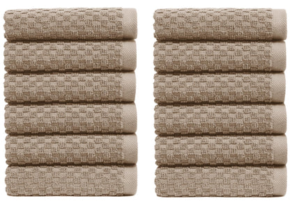 Cotton Craft- Euro Spa Set of 4 Luxury Waffle Weave Bath Towels, Oversized Pure Ringspun Cotton, 30 Inch X 56 Inch, White