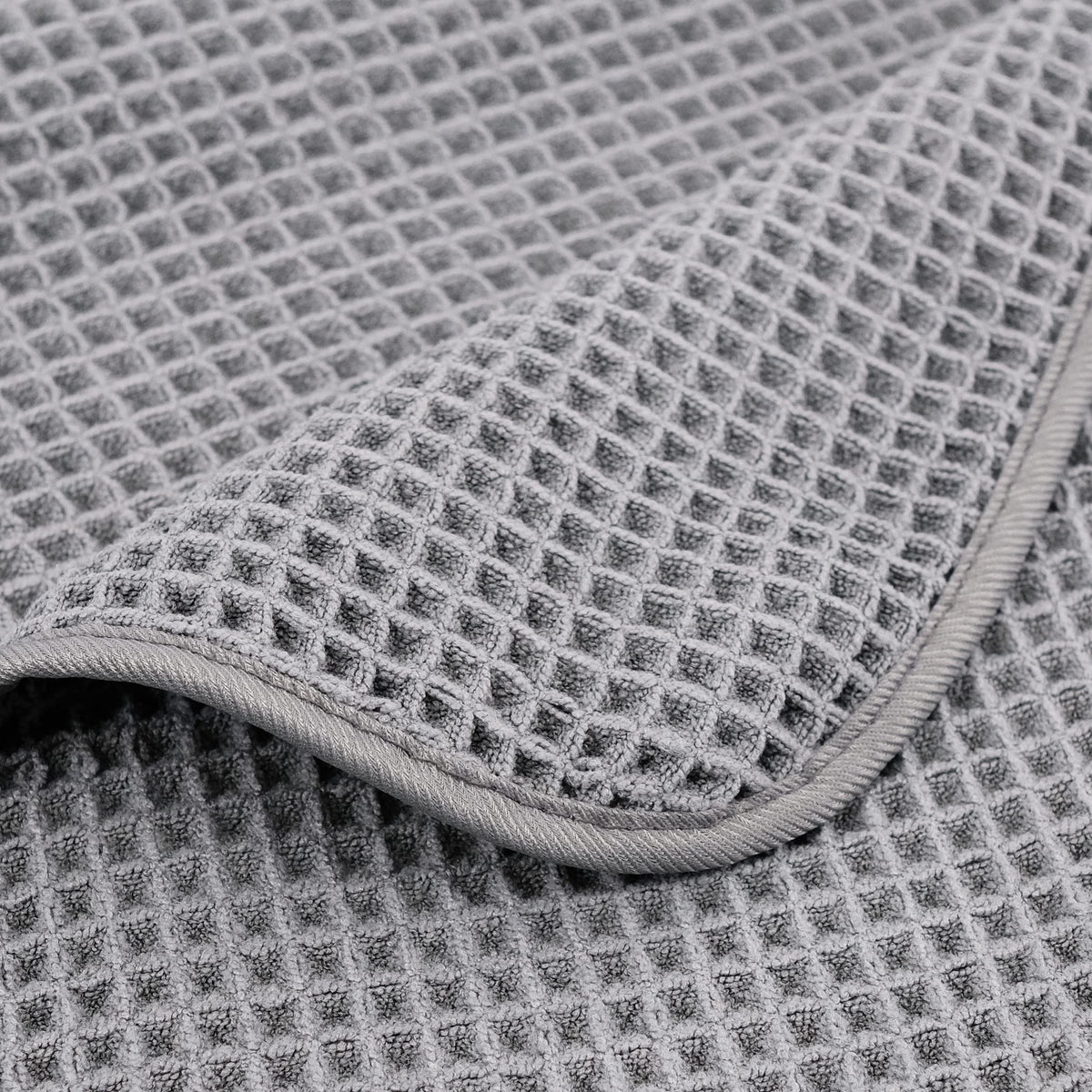 Polyte 430 Gsm Microfiber Oversize Quick Dry Lint Free Bath Towel, 60 X 30 in, 4 Pack (Waffle Weave)