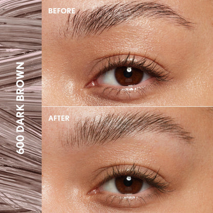 CoverGirl Clean Fresh Brow, 400 Soft Brown, Eyebrow Gel Wax, Long-Lasting, Vegan Formula, Natural Looking, Easy to Apply, Doesn't Smudge, 0.18oz