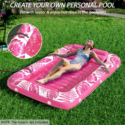 Inflatable Tanning Pool Lounger Float