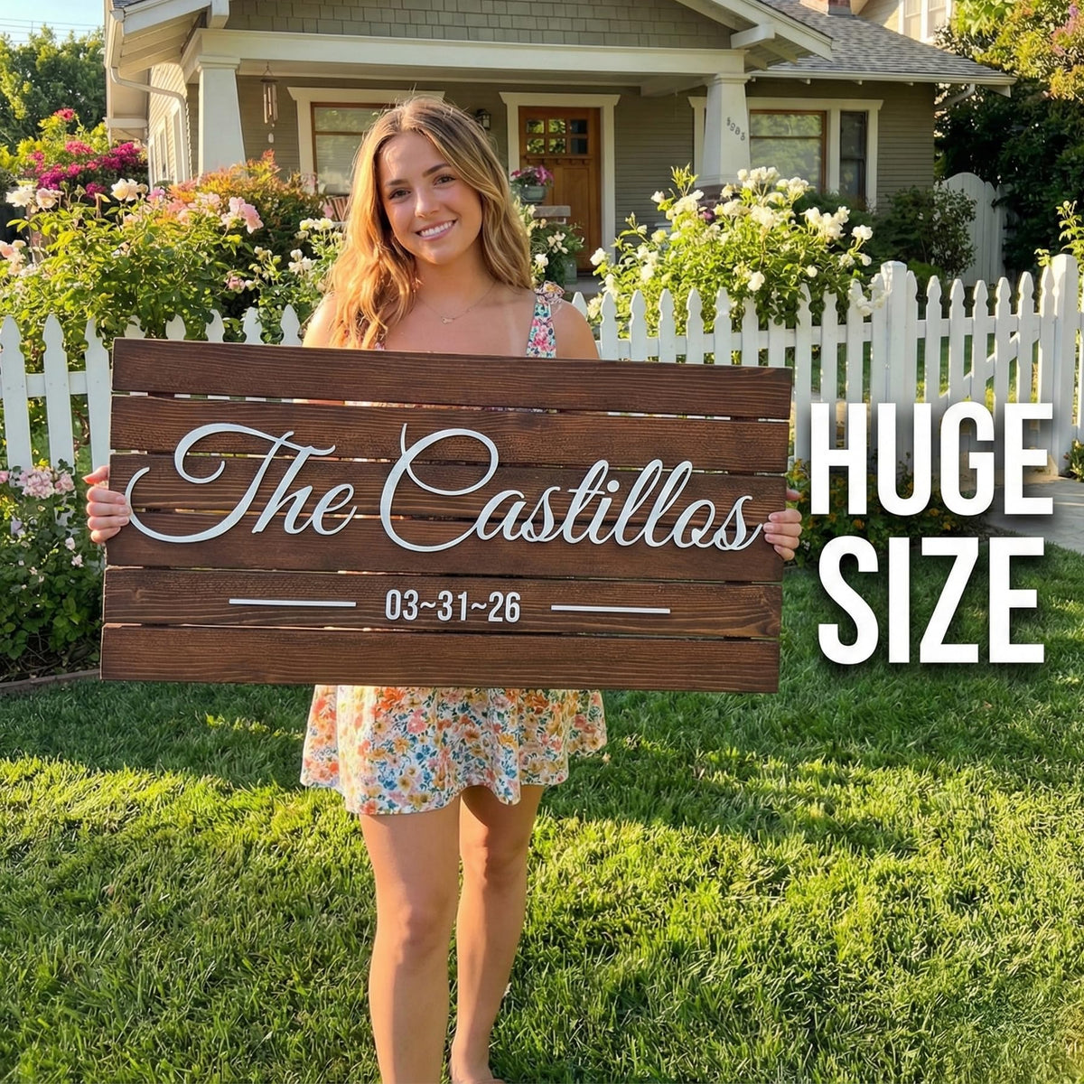 Wooden Name Sign Personalized and Custom