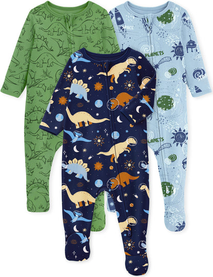 Yoofoss Baby Pajamas 100% Organic Cotton Newborn Sleepers Boy Girl Clothes