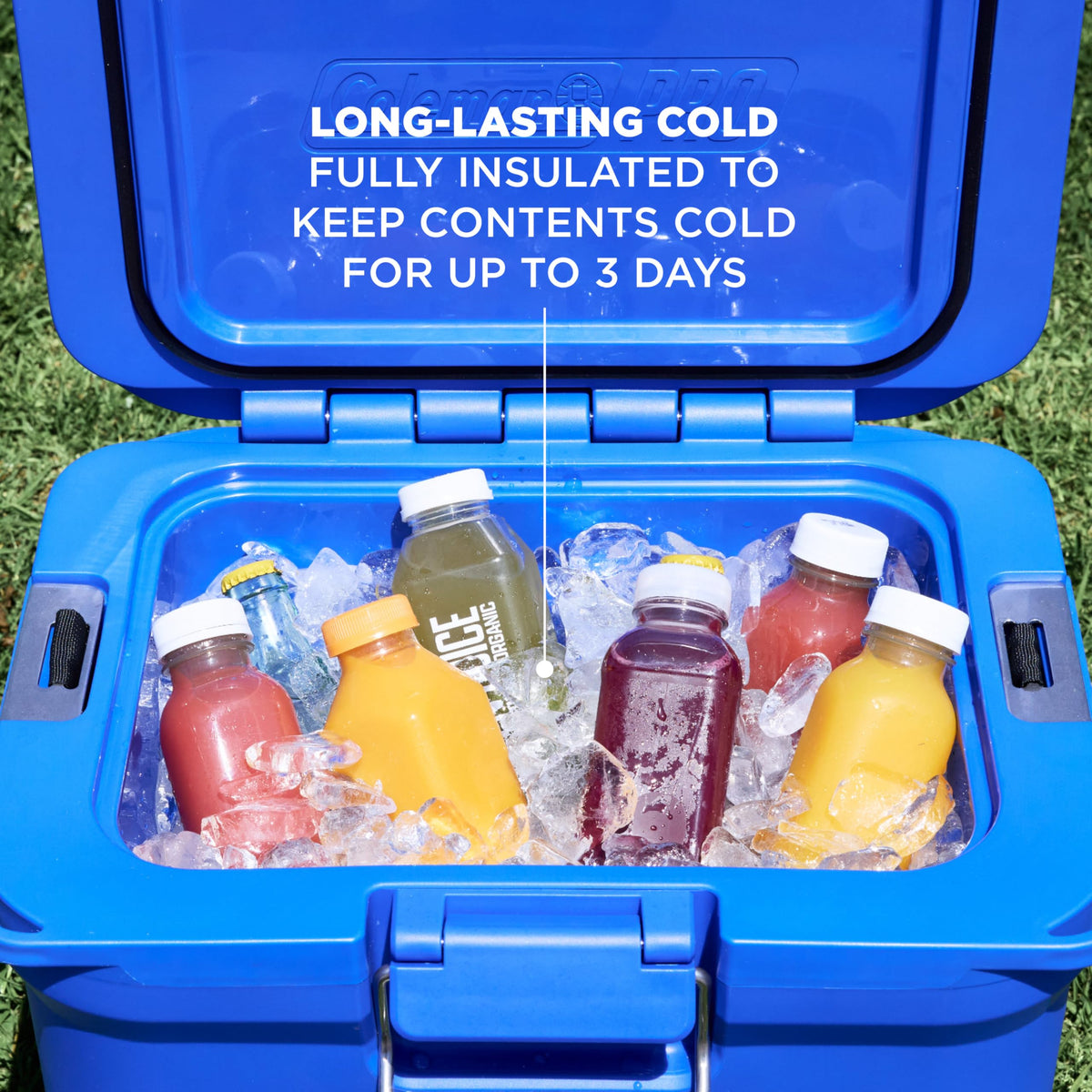 Coleman Pro Heavy-Duty 45qt Ultra-Light Premium Hard Cooler, Extra-Thick Insulation Keeps Ice Up to 4 Days, 74-Can Capacity